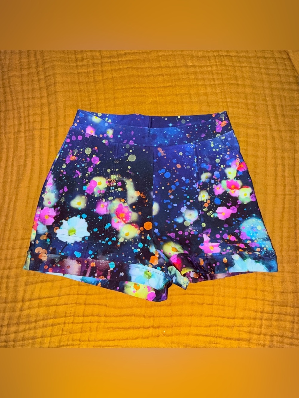 Blackmilk Dreaming in Twilight Cuffed Shorts S